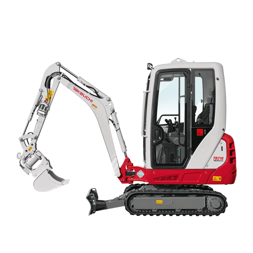 Minikoparka Takeuchi TB 216V2 z ogrzewaną kabiną